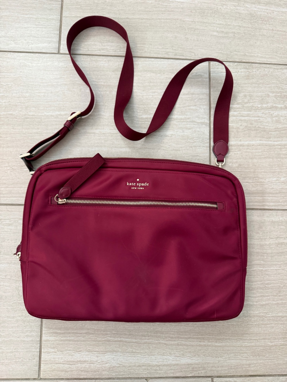 kate spade burgundy crossbody bag
